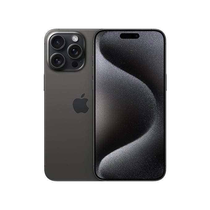 Iphone 16 Pro 5G Mobile Phone with Camera Control, 4K 120 fps Dolby Vision and a Huge Leap in Battery Life. Works with AirPods; Black Titanium image